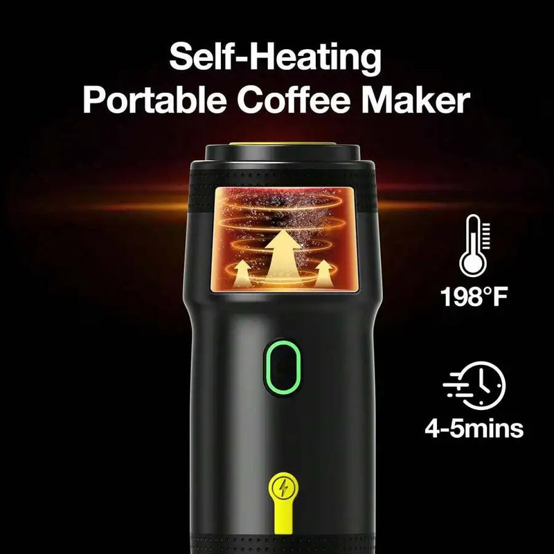 Portable Electric Coffee Maker With 3 Brewing Modes - 72W Rapid Heating, 120ml Capacity, USB/Car/Adapter Charging For Coffee Pow