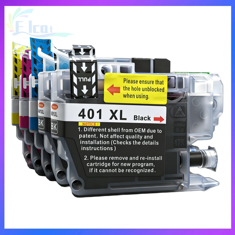 LC401 LC401XL Ink Cartridge For Brother LC 401 LC 401XL 401 Compatible For Brother MFC-J1010DW MFC-J1012DW MFC-J1170DW Printer