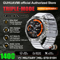 New 1400mAh Battery Sports Smart Watch 1.7” SOS+Flashlight Exercise Record Bluetooth Call Waterproof Health Watch For Android iO