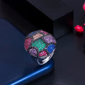 ARRIVAL silver color designer Rings  Two Gifts 88 CZ Wedding Engagement  For Women Brand Wholesale Sepcial Unique R103