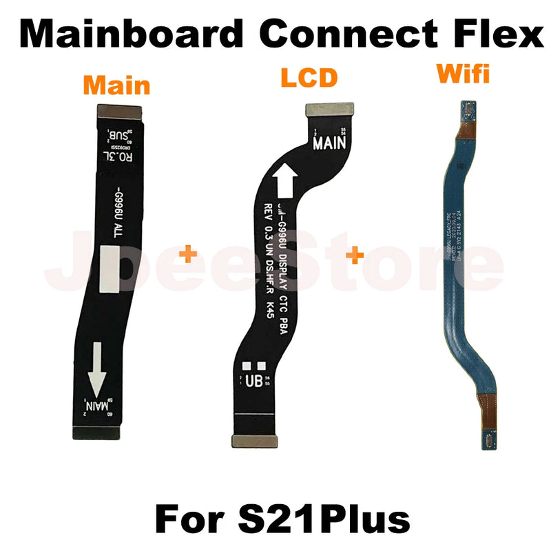 Motherboard Connect Flex For Samsung Galaxy S20 S21 S22 S23 S24 Plus Ultra LCD Display Wifi Signal Connect Mainboard Flex Cable