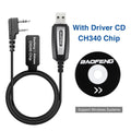 Baofeng 2 Pins Plug USB Programming Cable for Baofeng UV-5R  UV-21 13 BF-888S Quansheng K5 K6 Walkie Talkie FTDI Upgrade Cable