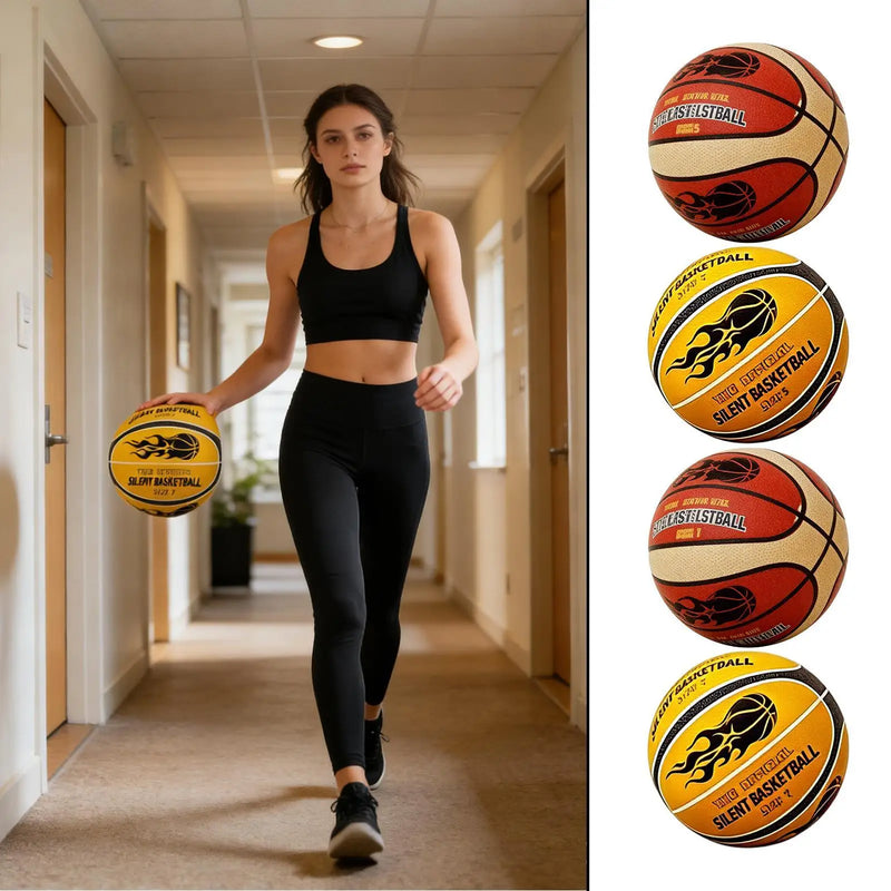 No Noise Basketball Higher Bounce Ball Airless For Indoor | SAMAG