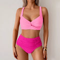 VigoBreviya Sexy Blue Strapped Swimwear Women High Waist | SAMAG