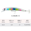110MM 14G Minnow Fishing Lures 3D Crystal Floating - View 16 | SAMAG