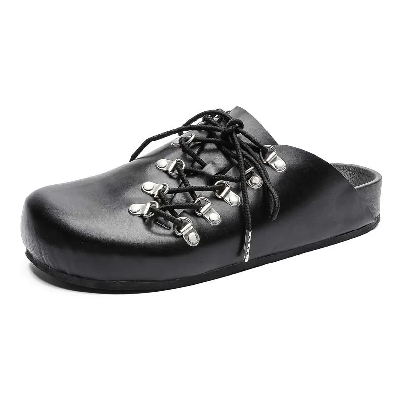 Mens Leather Loafers Non Slip Walking Flats Light Breathable Outdoor Slip on Casual Shoes for Male Work Office Driving Sneakers