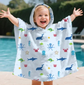 Cute Fashion Baby Beach Blanket Super Absorption Boy And Girl Bath Towel Breathable Newborn Wrap
