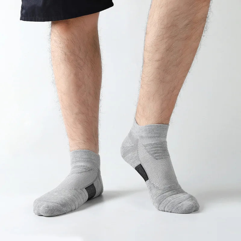 3 Pairs Anti-slip Soccer Socks Men Mid Tube Cotton Short | SAMAG
