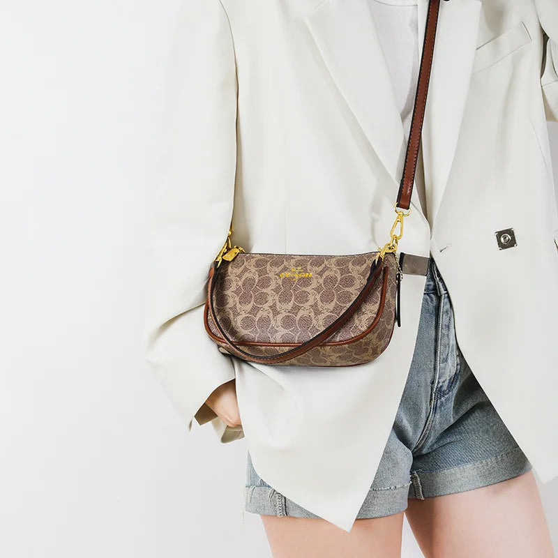 High-End Women's Underarm Shoulder Bag Classic Vintage Ladies Crossbody Handbag Elegant Designer Leather Messenger Bag For Women