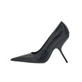 SLSHLYJ Fashion Show Silvery 9cm High Heel Spring Autumn New Irregular Heels Black Red Pointed Sexy Women's Single Shoes Size 43