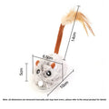 Fun Realistic Cat Plush Mouse Toy, Interactive Running Mice with Dog Tail for Cats, Kitten Teaser Pet Toys for Indoor Play and