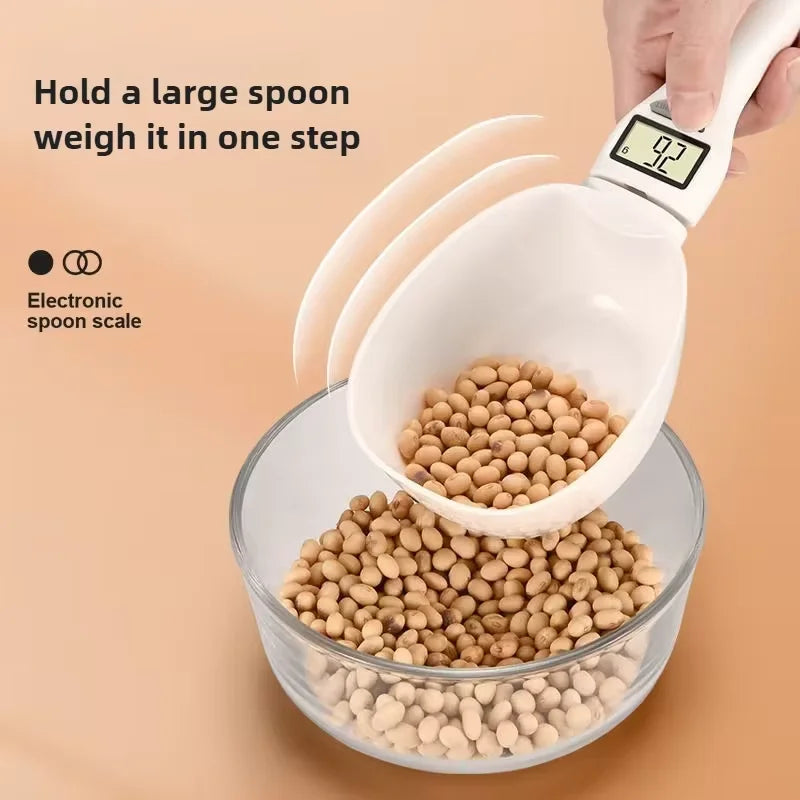 Household pet electronic measuring spoon scale 800g handle spoon scale nutrition scale mini complementary dog food feeding scale