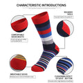 5 pairs of men's classic colored mid-calf socks | SAMAG