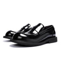 Men's Genuine Leather Glossy Loafers Wide Feet Big Size Summer British Style Round Toe Big Head Formal Casual Dress Shoes