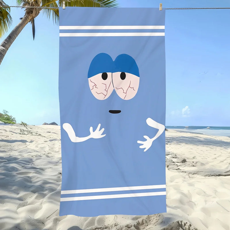 Cartoon Funny T-Towelie Towel Soft Pool Gift for Travel Gym Shower Camping Quick Dry Sports Large Beach Towel Towels Hair Towel