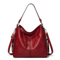 Hobo Bag Leather Women Handbags Female Leisure Shoulder Bags Fashion Purses Vintage Bolsas Large Capacity Tote Bag