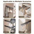 Multi - Purpose Sliding Hook Rail Top Mount Side Self Adhesive Drilling Dual Use Aluminum Stainless Steel - View 4 | SAMAG