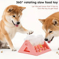 2026 New Cat Dog Pet Puzzle Feeder Snack Slow Food Dispenser Rotating Leaky Food Entertainment Toy Bite Resistant And Detachable