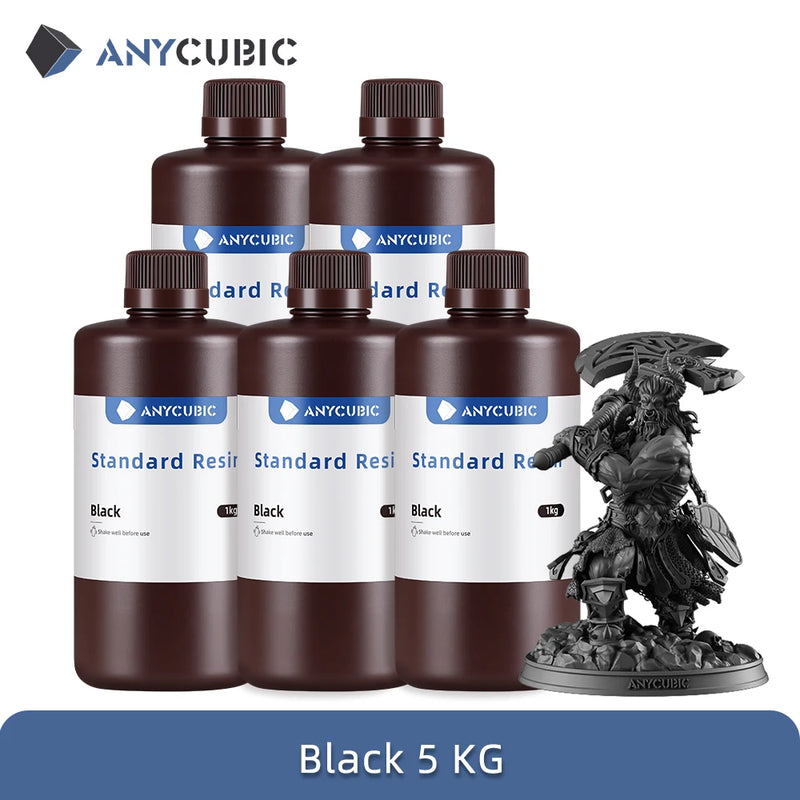 ANYCUBIC 5KG Standard Resin 3D Printer High Precision Standard Resin 3D Printing DIY Figurines Materials For Photon Mono 5s Pro