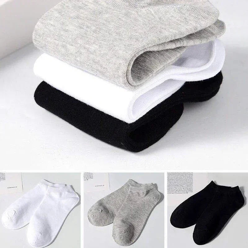 Pairs Women/Men Socks Breathable Sports Solid Color Boat | SAMAG