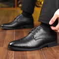 Men's business formal office leather shoes, large size 48 dress shoes, comfortable wedding casual leather shoes