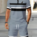 Summer Men's Polo Shirt Set - 3D Printed Design | SAMAG