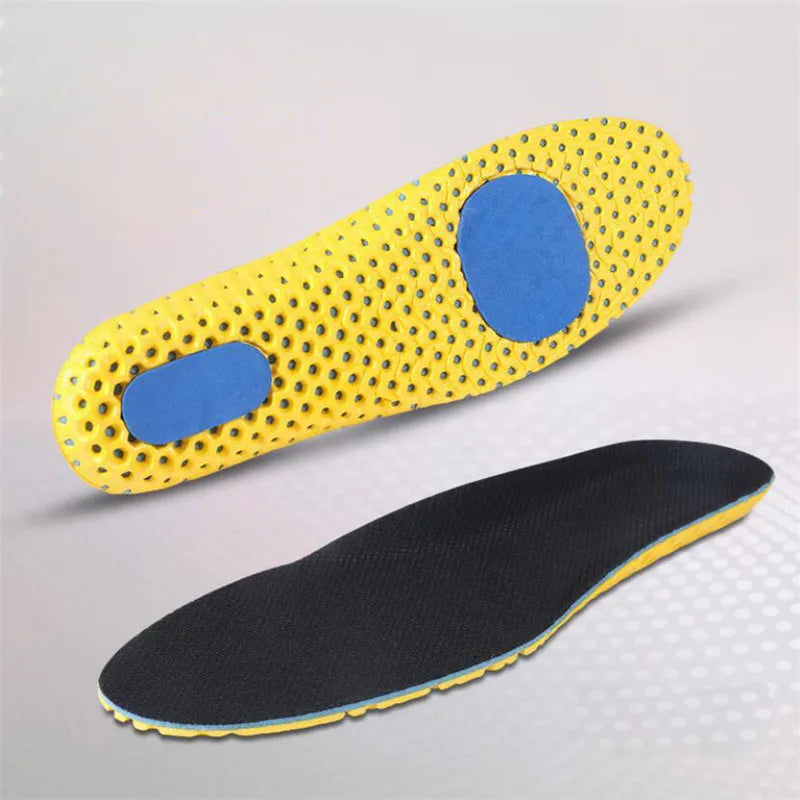 1Pair Memory Foam Sport Insoles Mesh Breathable Cushion Elastic Shock Absorbing Insoles For Man Women Orthopedic Insoles