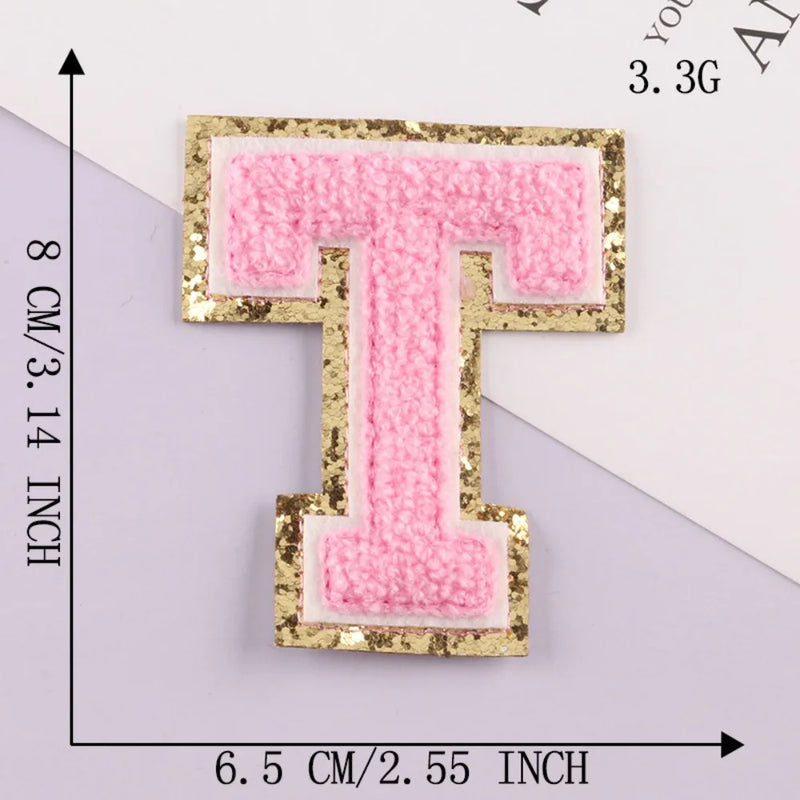 On Clothing Towel English Alphabet Decoration DIY Applique Accessories Patches Clothing Badges Clothes Embroidery Appliques