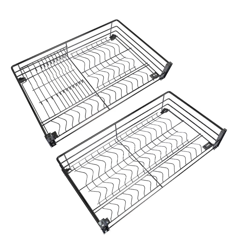 80cm Kitchen Cabinet Drawer Organizers Pull Out Basket Storage Bowl Dish Plate Cup Utensils Kitchenware Rack - View 6 | SAMAG
