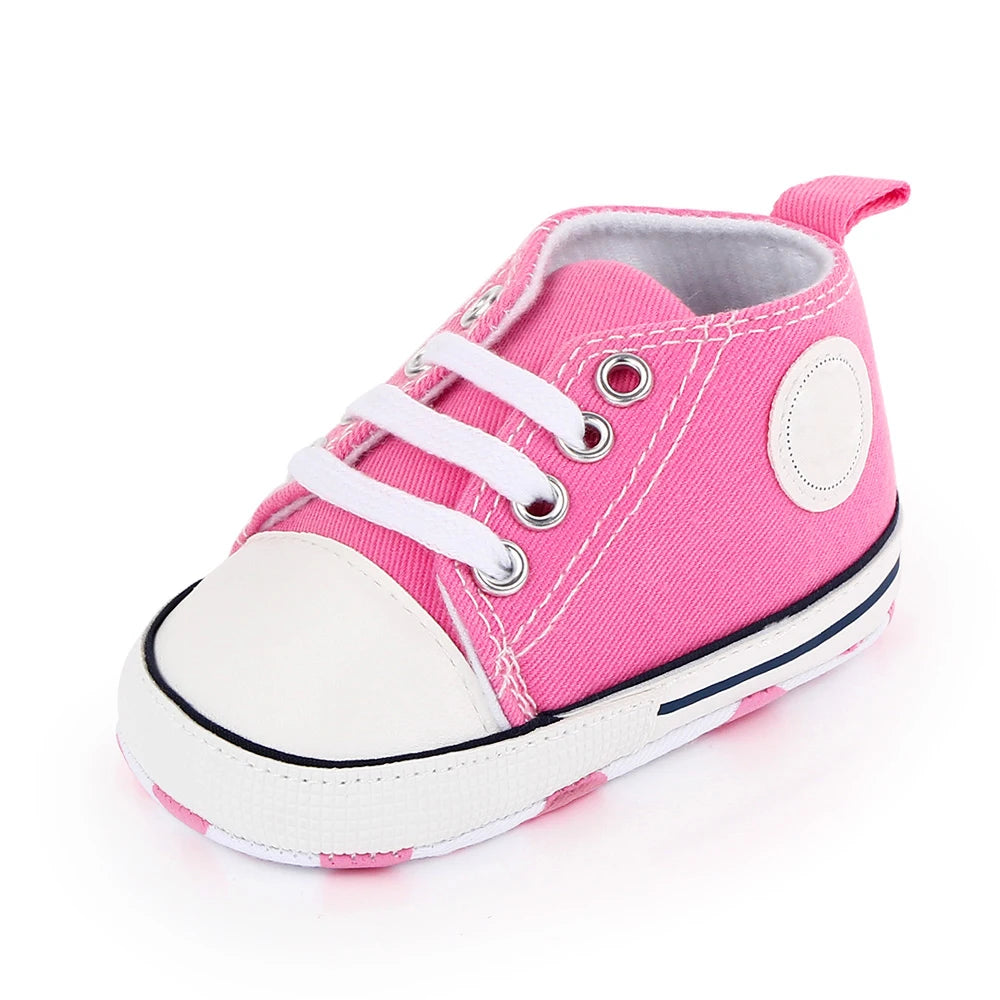 Classic Multicolor Toddler Canvas Shoes Unisex Newborn Comfort First Walking Infant Shoes Spring Autumn Anti Slip Soft Sole
