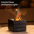 280ml Flame Aroma Diffuser USB Air Humidifier Colorful Atmosphere Light and Remote Control Bonfire Essential Oil Aroma Diffuser