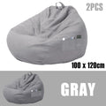 1/2Pcs Lazy Sofa Cover Soft Comfortable Sofa Chair Decorative Breathable Chair Sofa Cover with 3 Side Pocket for Furniture Decor