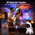 Upgraded Planetarium Projector with Noise and Bluetooth Speaker, Astronaut Space Light Galaxy Projector for Bedroom, Ceiling St