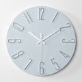 〔White〕 Living Room Wall Clock Simple Wall Mounted Household Stylish Decorative Clock 12 Inches 30cm