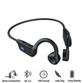 Wireless Bone Conduction Earphones For Running Swimming With Mic Hand-Free Bluetooth Headphone With TF Card Compatible Earbuds