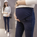Maternity Pregnancy Skinny Trousers Jeans Pants Elastic Pregnant Women's Feet Stomach Lift  Stretch Denim