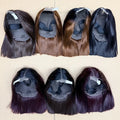 250% Density Bob Straight Human Hair 2X6 Transparent Lace Closure Frontal Human Hair Wigs 100% Human Hair Ginger 99J Colored Wig