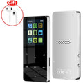 2.0 Inch Metal Touch MP3 MP4 Music Player Bluetooth 5.0 Supports Card, with FM Alarm Clock Pedometer E-Book Built-in Speaker