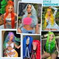 613 Human Hair Wig 13x6 Body Wave Blonde HD Lace Frontal Wig Pre Plucked 13x4 Transparent Lace Front Wigs For Women 200% Density