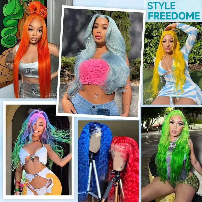 613 Human Hair Wig 13x6 Body Wave Blonde HD Lace Frontal Wig Pre Plucked 13x4 Transparent Lace Front Wigs For Women 200% Density