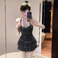 Swimsuit Women Polka Dot Halter Slim Tummy Control Sexy | SAMAG