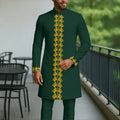 Men Dashiki New In 2-piece Full Pant Sets African | SAMAG