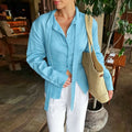 Women's 100% Cotton Floating Ribbon Back Lace Up Cardigan - View 11 | SAMAG