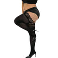 2026NEW Plus Large Size Black White Lace Thigh High Stockings Silicone Anti-slip Over The Knee Long Socks for Oversized Women XL