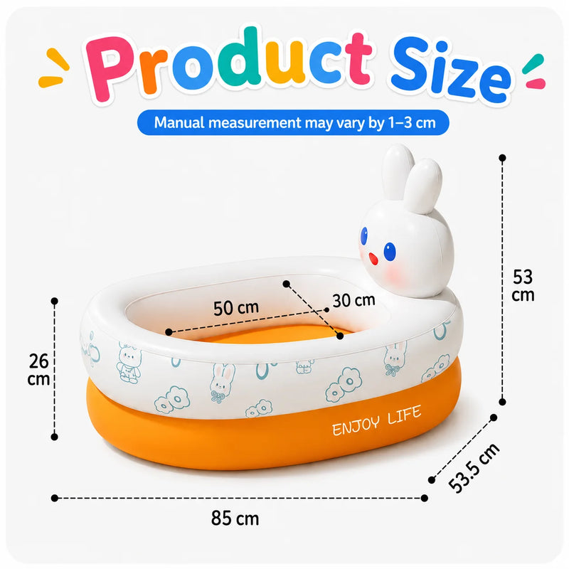 1PC Portable Inflatable Baby Bath Tub, Newborn Children Household Folding Bathtub, Sitting & Lying Position Baby Bathtub