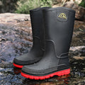 Men's Waterproof Rain Shoes Kitchen Non-Slip Rain Boots Mid-Calf Work Shoes Slip-On Casual Waterproof Outdoor Fishing Boots