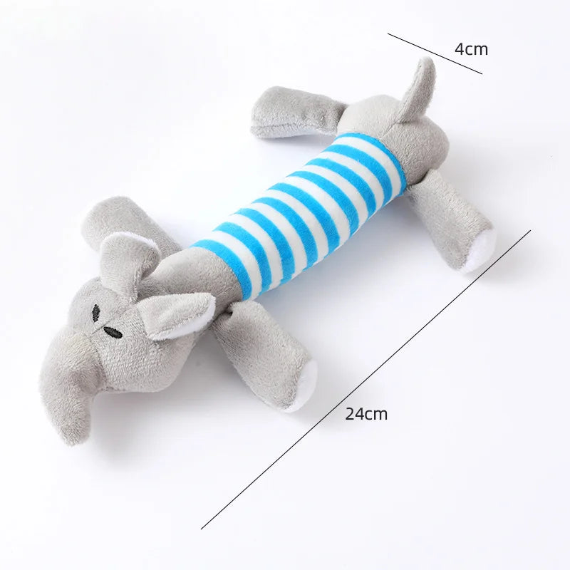 Eco - Friendly Plush Duck Dog Toy with Squeaker for Chewing and Teething - Interactive Pet Supplies Cat Dog Toys