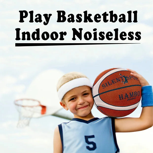 Mute Bouncing Basketball W/ Cover Men Size 7#(29.6in) | SAMAG