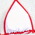 /a set Y2K Kawaii Hello Kitty Halter Bikini, Red Striped | SAMAG