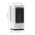 1700ml 3-IN-1 Mini Portable Air Cooler with Intelligent Touch Control 120 Degree Swing Air Conditioner 3-Speed Household Desk